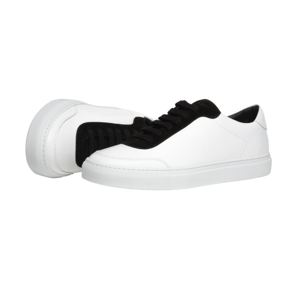LOW 2- WHITE SUEDE BLACK