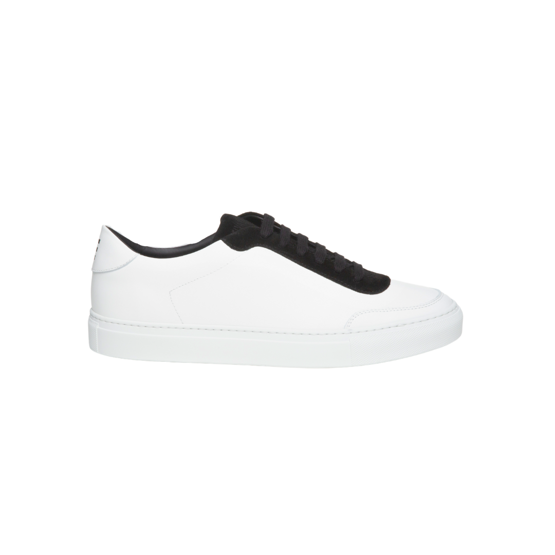 LOW 2- WHITE SUEDE BLACK